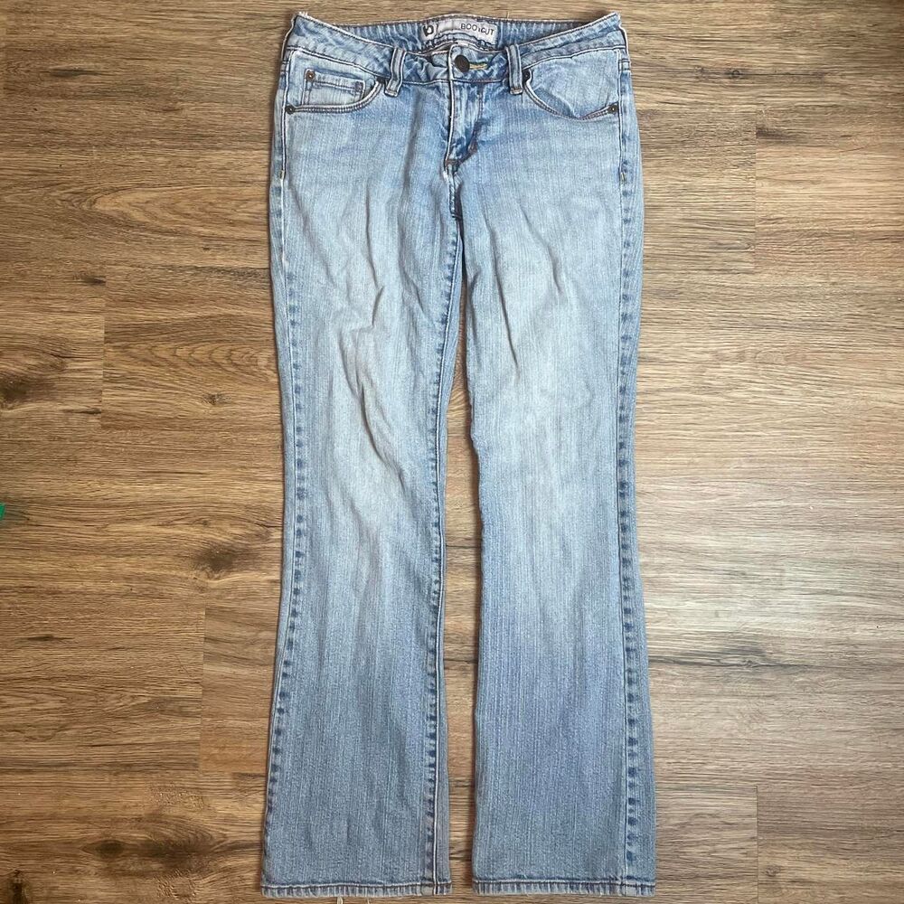 vintage pacsun bullhead bootcut light wash low rise flare jeans size 5 short
